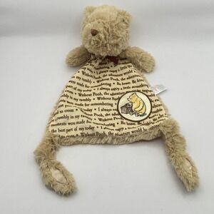 Disney Baby Winnie The Pooh Plush Toy Nursery Security Comfortable Blanket Lovey